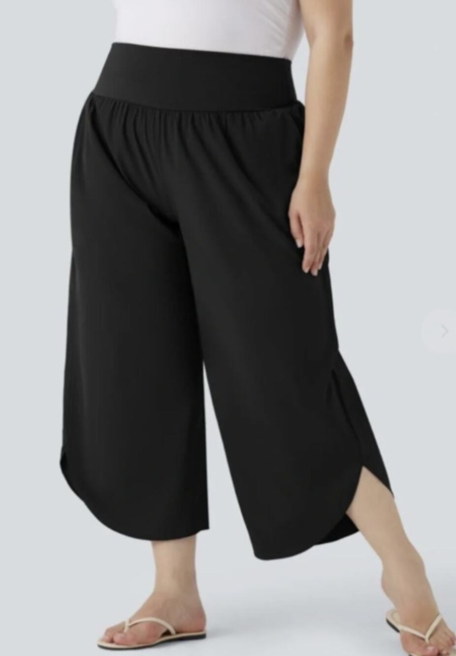 Halara High Waisted Tummy Control Hem Quick Dry Pants